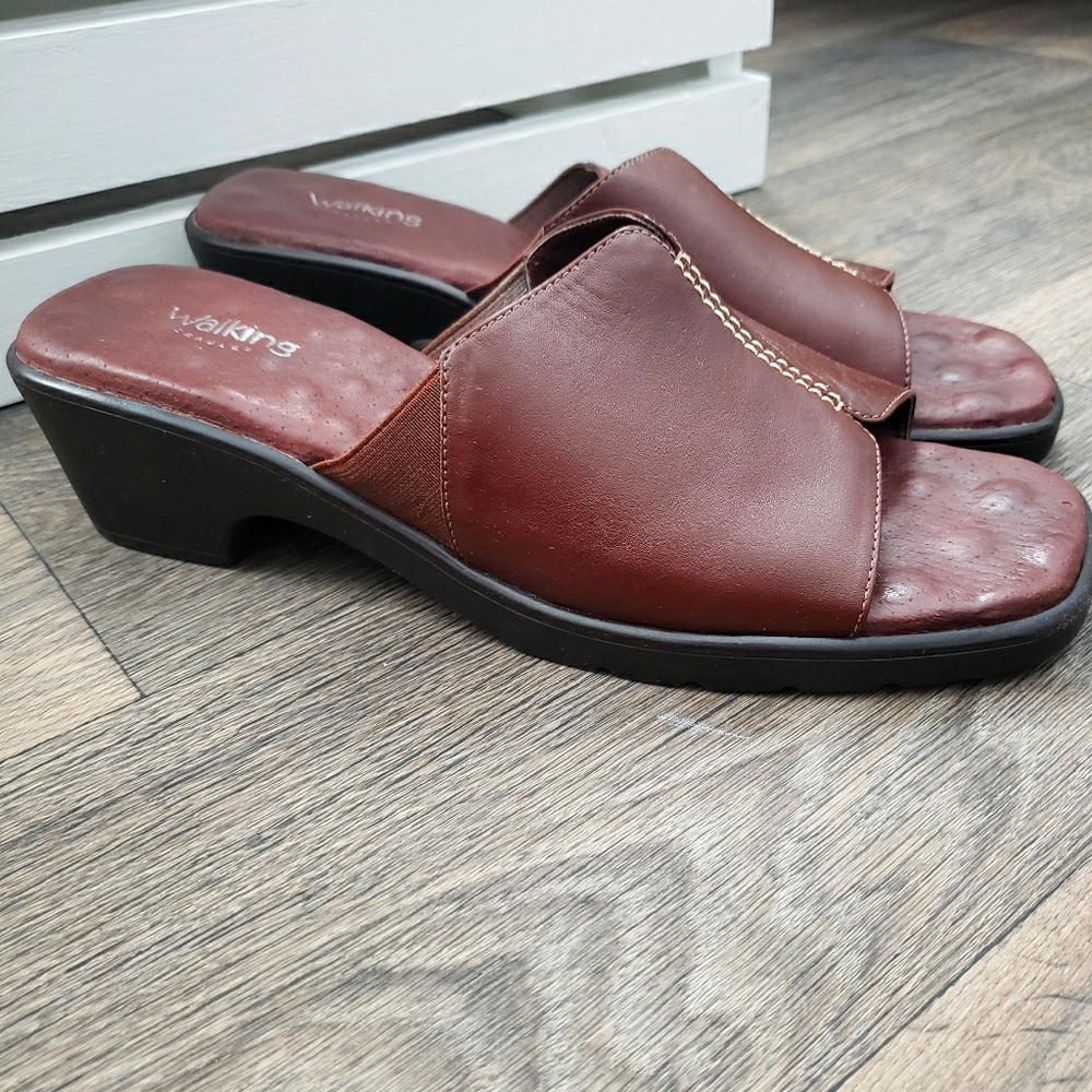 Walking Cradles Brown Mules - Size 11M